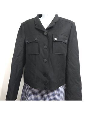 TABLOTS Black Wool Jacket Size 8